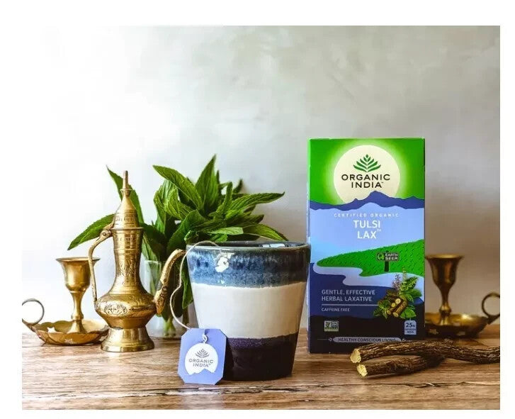 Organic India Tulsi LAX 25 Teabags - Pack of 5  Free Shipping